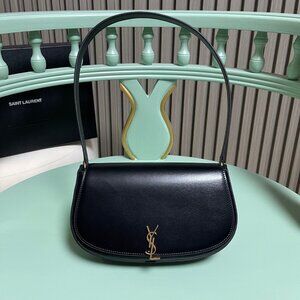💖SL Saint Laurent Cassandra Voltaire Mini Black Crossbody/Shoulder Bag💖